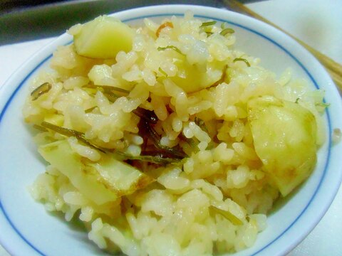 菊芋の炊き込みご飯